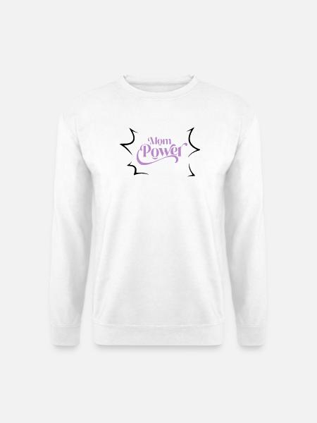 Mom power - Unisex Sweatshirt - white