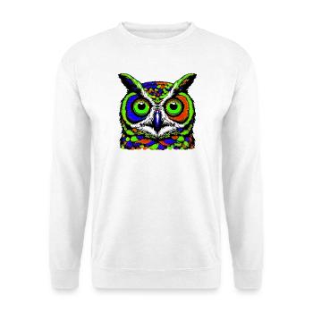 Hibou - Sweat-shirt Unisexe - blanc - Devant