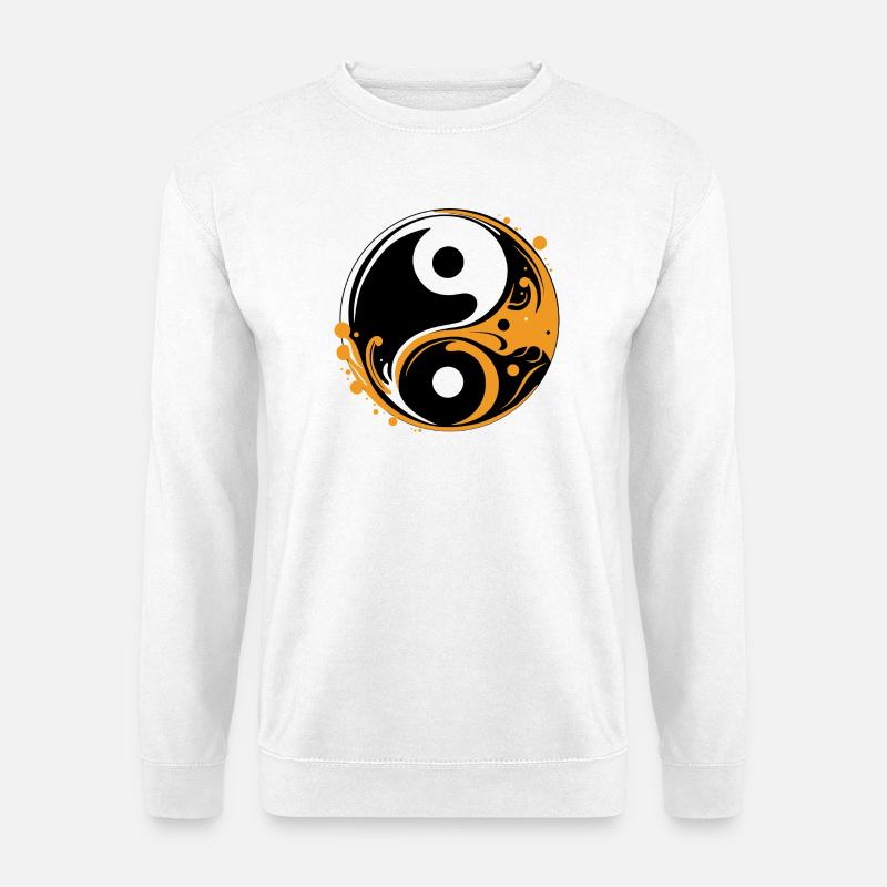 YIN UND YANG - Unisex Pullover - Weiß