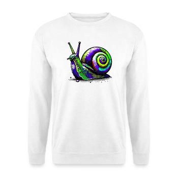 Escargot - Sweat-shirt Unisexe - blanc - Devant