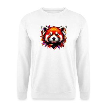 Petit panda - Sweat-shirt Unisexe - blanc - Devant