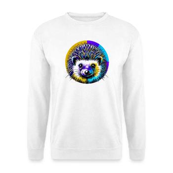 Hérisson - Sweat-shirt Unisexe - blanc - Devant