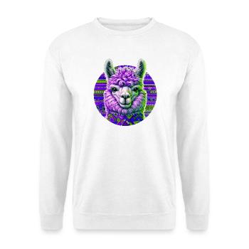 Alpaka - Unisex Pullover - Weiß - Vorne