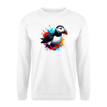 Papageitaucher - Unisex Pullover - Weiß - Vorne