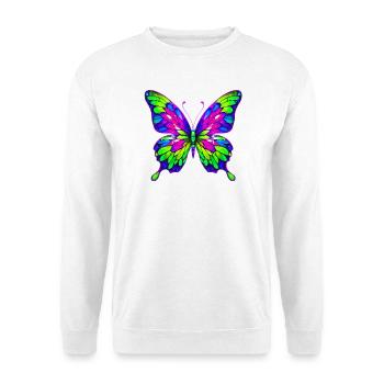 Schmetterling - Unisex Pullover - Weiß - Vorne
