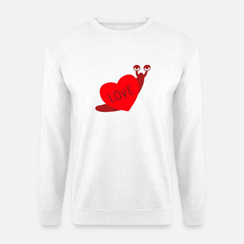 Liebe Schnecke - Unisex Pullover - Weiß