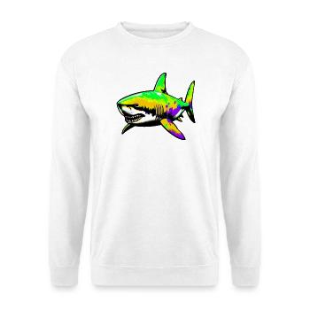 Requin - Sweat-shirt Unisexe - blanc - Devant