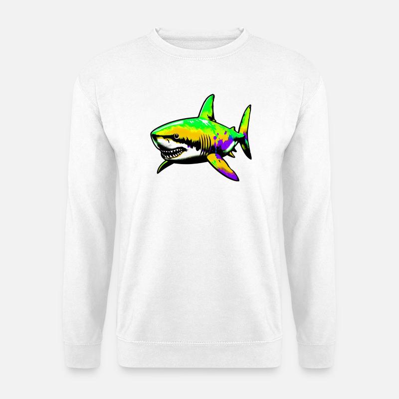 Hai - Unisex Pullover - Weiß