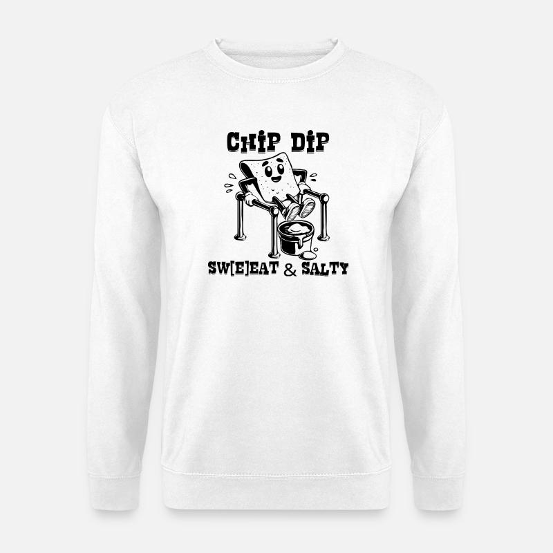 ChipsDip_BW - Unisex Pullover - Weiß