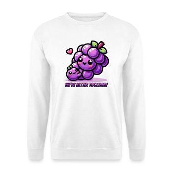 Joli design de raisin - Nous sommes meilleurs ensemble ! - Sweat-shirt Unisexe - blanc - Devant