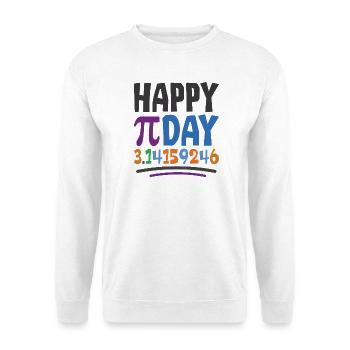 Frohen Pi Tag - Unisex Pullover - Weiß - Vorne