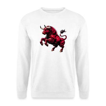 Taureau - Sweat-shirt Unisexe - blanc - Devant