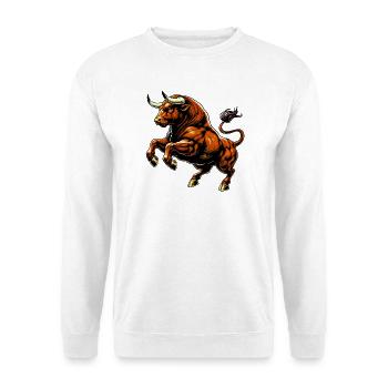 Taureau - Sweat-shirt Unisexe - blanc - Devant