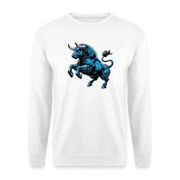 Taureau - Sweat-shirt Unisexe - blanc - Devant