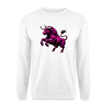 Taureau - Sweat-shirt Unisexe - blanc - Devant