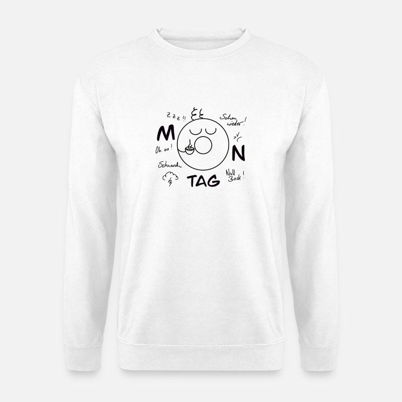 Montag Blues - Unisex Pullover - Weiß