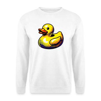 Ente Ente Ente Ente Ente - Unisex Pullover - Weiß - Vorne