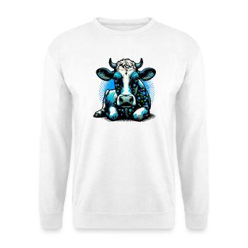 Vache - Sweat-shirt Unisexe - blanc - Devant