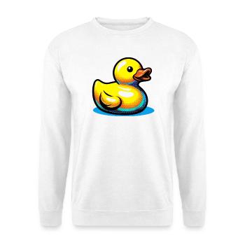 Ente Ente Ente Ente Ente - Unisex Pullover - Weiß - Vorne