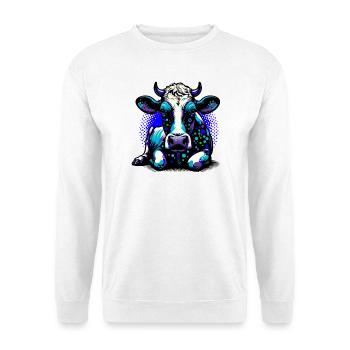 Vache - Sweat-shirt Unisexe - blanc - Devant