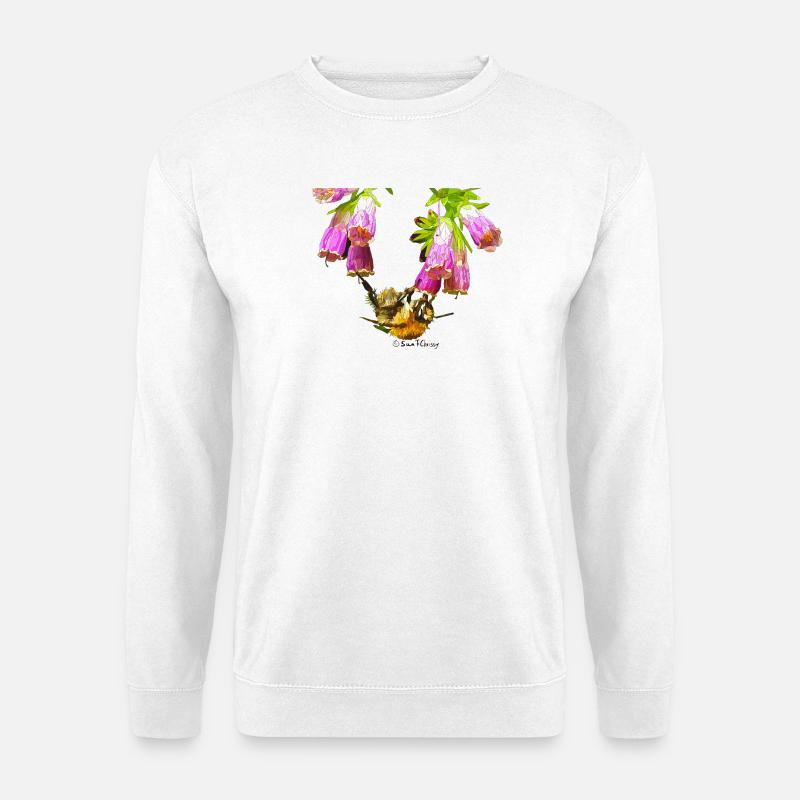 Bienchenmosaik mit Realistik Effekt - Unisex Pullover - Weiß
