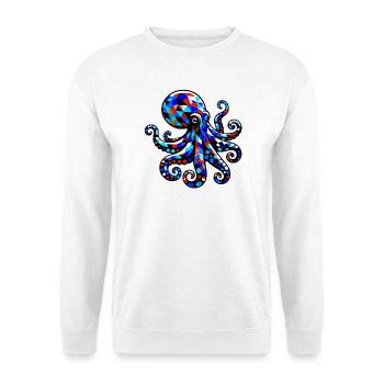 Pieuvre - Sweat-shirt Unisexe - blanc - Devant