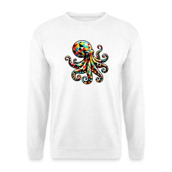 Pieuvre - Sweat-shirt Unisexe - blanc - Devant