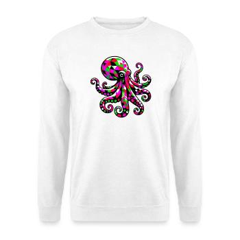 Pieuvre - Sweat-shirt Unisexe - blanc - Devant