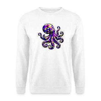 Pieuvre - Sweat-shirt Unisexe - blanc - Devant