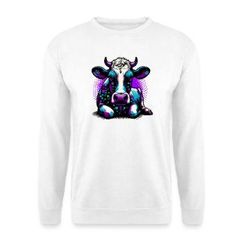 Vache - Sweat-shirt Unisexe - blanc - Devant
