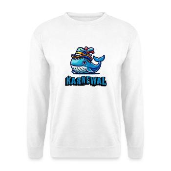 On the road in the carnival as a carnival - Unisex Sweatshirt - white - Front