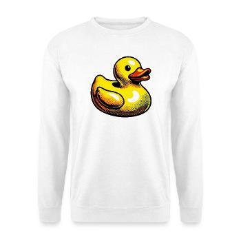 Ente Ente Ente Ente Ente - Unisex Pullover - Weiß - Vorne