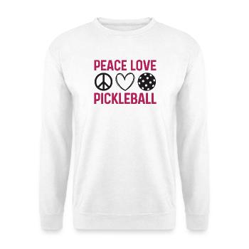 Peace Love Pickleball - Unisex Sweatshirt - white - Front