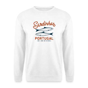 sardinen konserve sardinhas portugal - Unisex Pullover - Weiß - Vorne