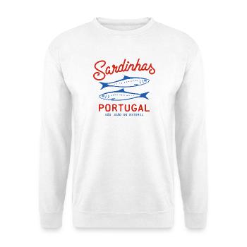 Sardines Sardinhas en conserve Portugal - Sweat-shirt Unisexe - blanc - Devant