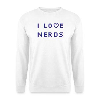J’adore les nerds - Sweat-shirt Unisexe - blanc - Devant