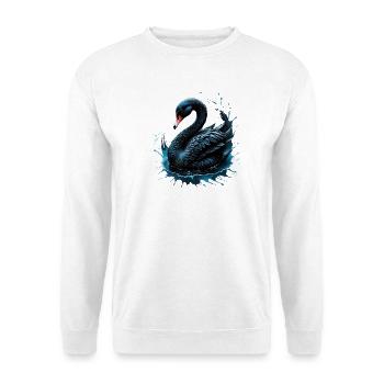 Elegance in motion, the black swan, - Unisex Sweatshirt - white - Front