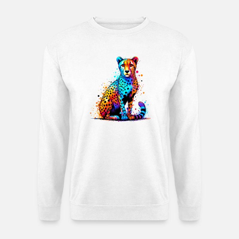 Gepard - Unisex Pullover - Weiß