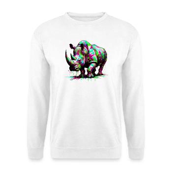 Rhinoceros - Unisex Sweatshirt - white - Front
