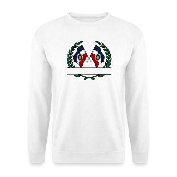 Flaggen USA Utah Lorbeerkranz Banner - Unisex Pullover - Weiß - Vorne