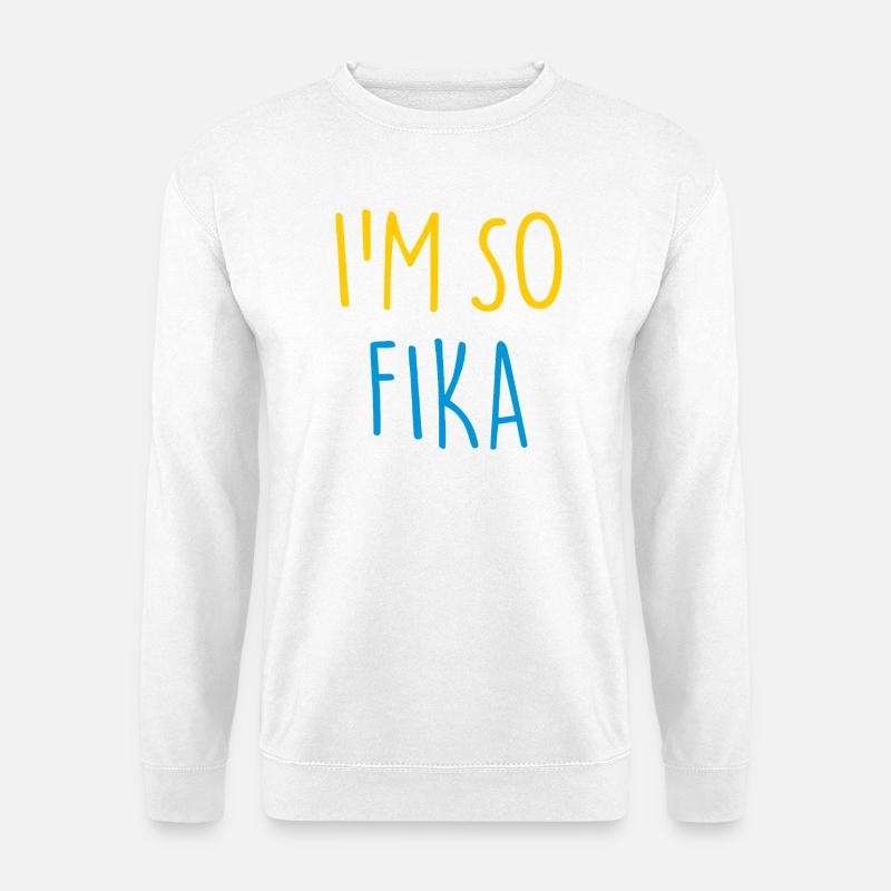 I'M SO FIKA Sverige Schweden - Unisex Pullover - Weiß
