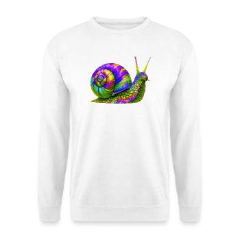 Escargot - Sweat-shirt Unisexe - blanc - Devant