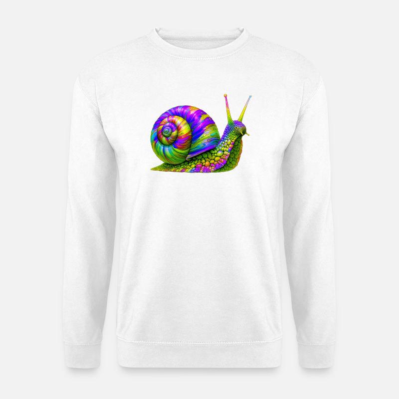 Schnecke - Unisex Pullover - Weiß