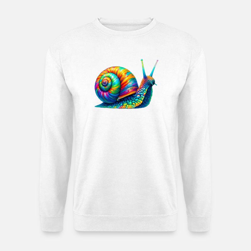 Schnecke - Unisex Pullover - Weiß