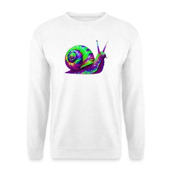 Escargot - Sweat-shirt Unisexe - blanc - Devant