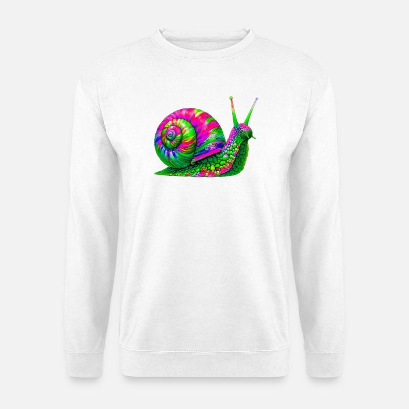Schnecke - Unisex Pullover - Weiß
