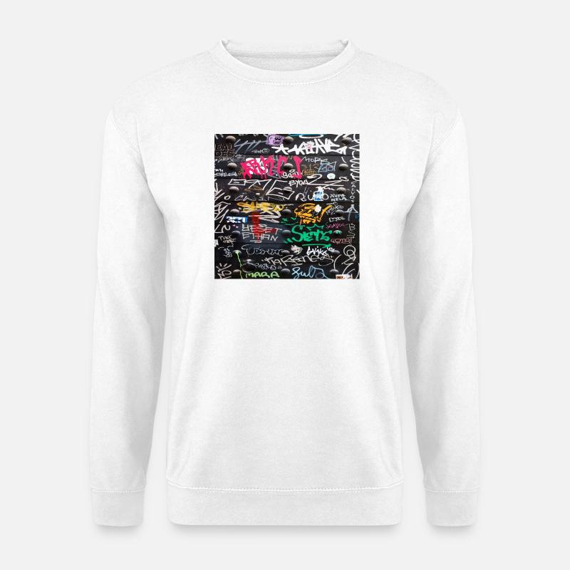 Verrückte bunte Schriften - Unisex Pullover - Weiß