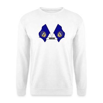 texte des petits drapeaux NEBRASKA - Sweat-shirt Unisexe - blanc - Devant