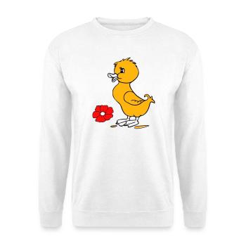 Poussins de Pâques Joyeuses Pâques - Sweat-shirt Unisexe - blanc - Devant