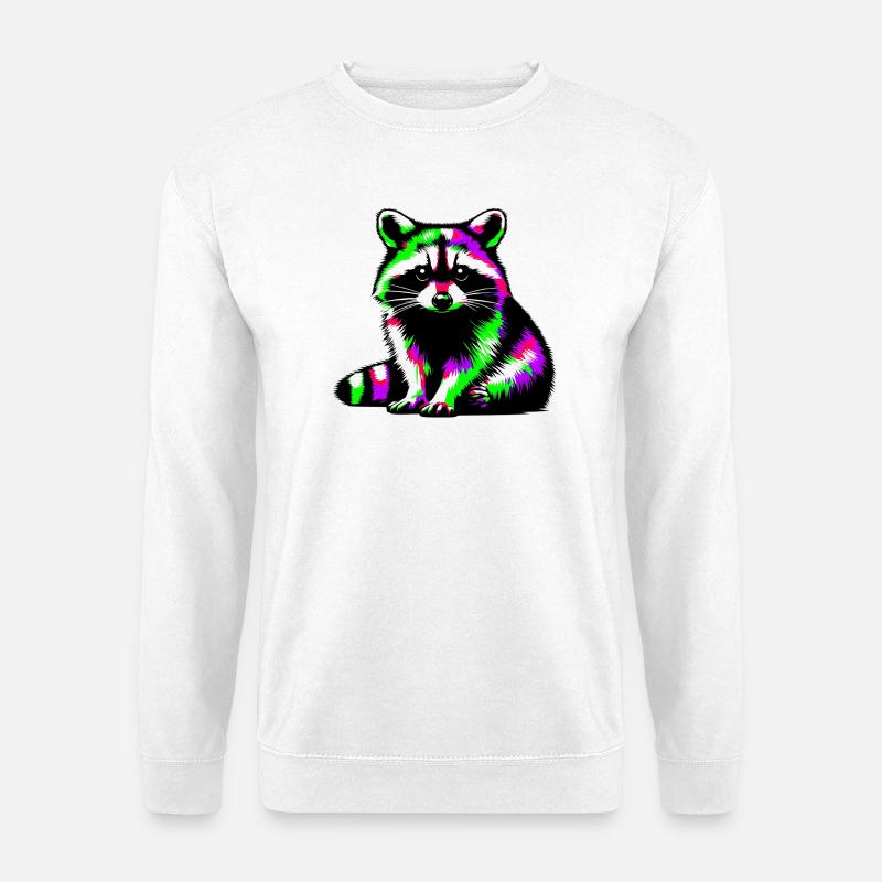Waschbär - Unisex Pullover - Weiß
